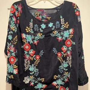 Johnny Was Embroidered Top